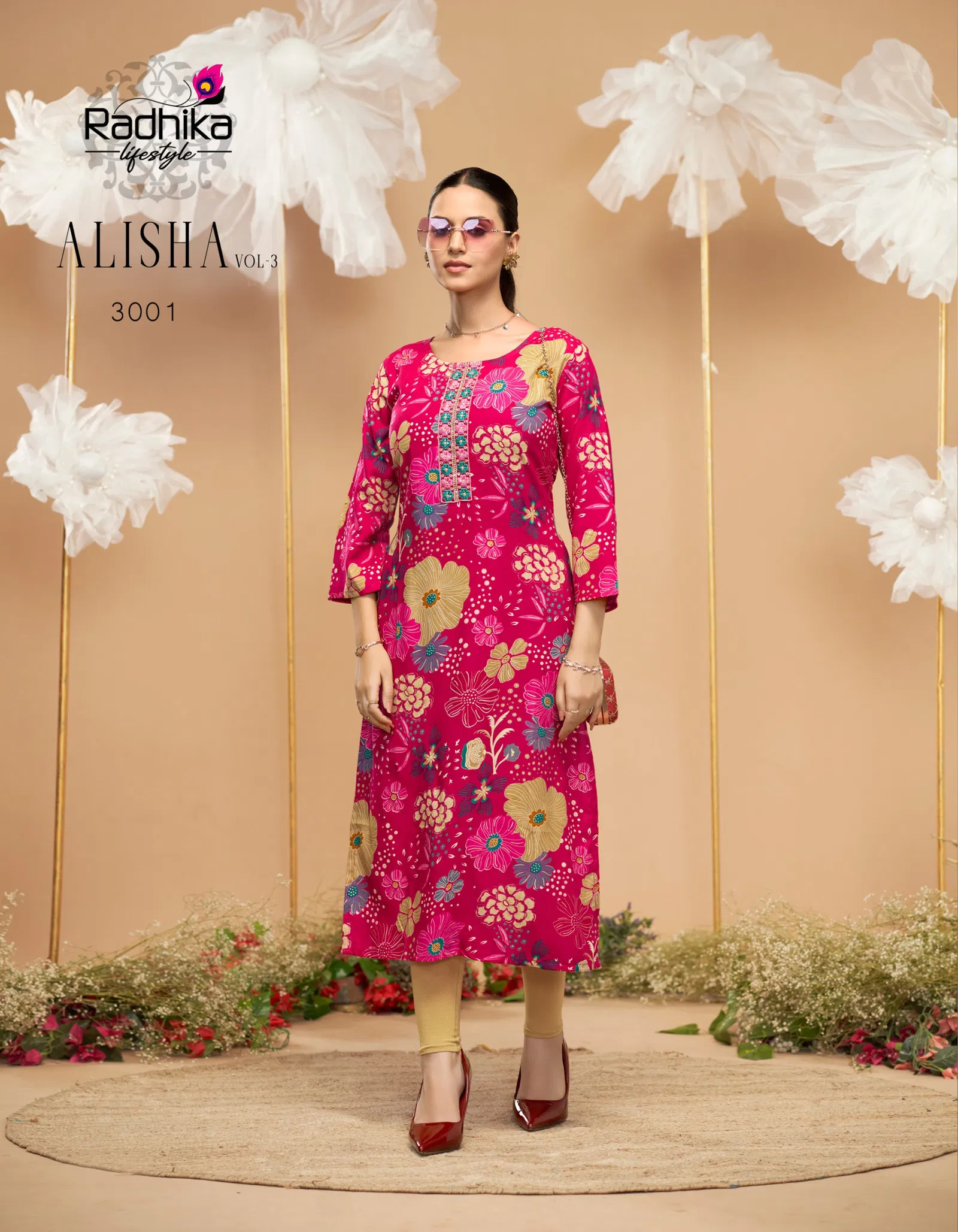 Alisha Vol 3 By Radhika Rayon Printed Kurti Wholesale Shop In Surat